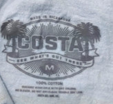 تیشرت یقه گرد COSTA سایز مدیوم ساخت نیکاراگویه