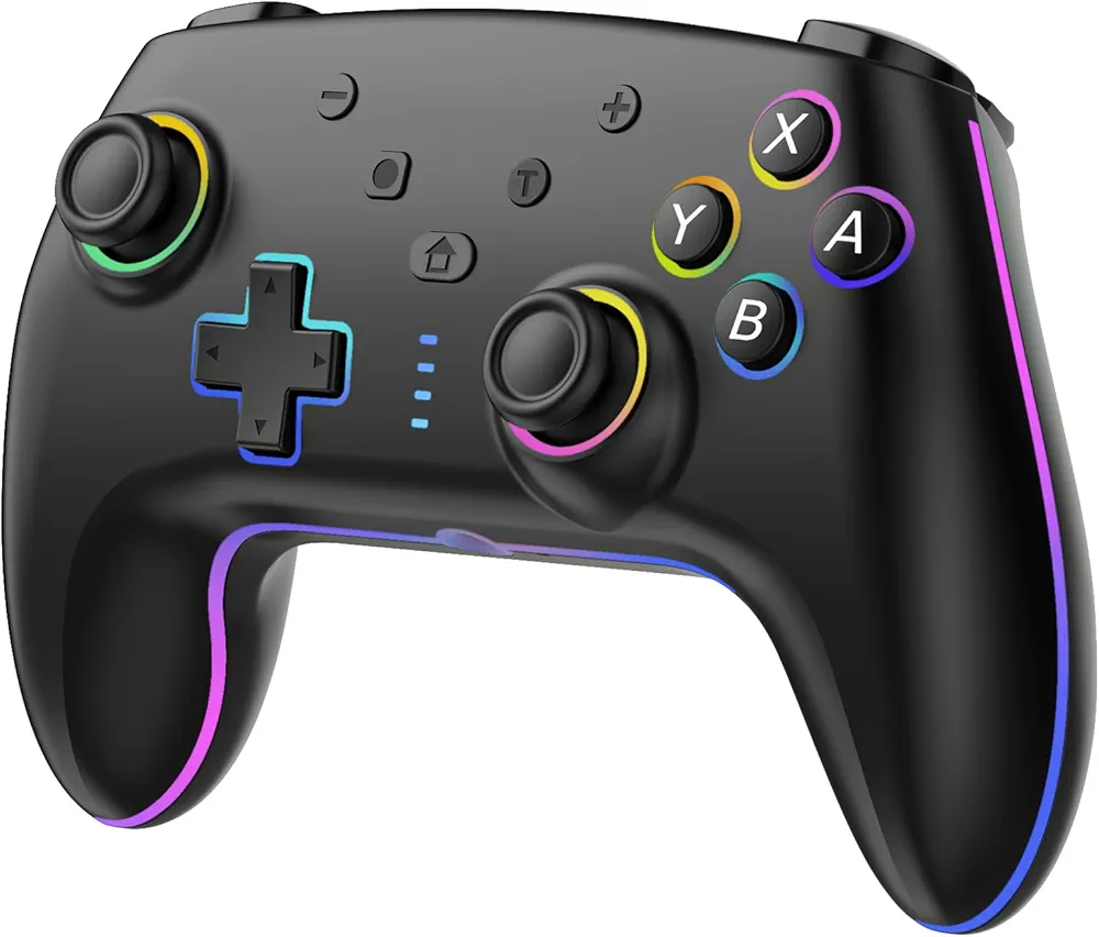 دسته بازی Switch Pro با نورپردازی 7 رنگ RGB مدلSZ-935B