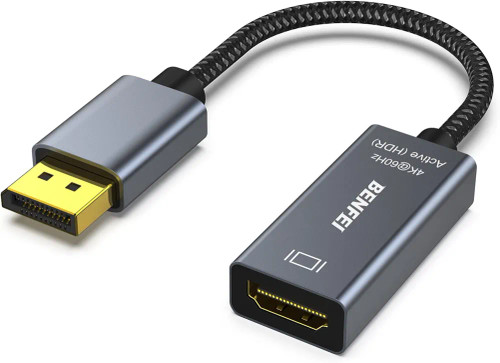 آداپتور نمایشگر 4K DisplayPort به HDMI، یک طرفه DP 1.2، آداپتور نمایشگر DP به HDMI سازگار با کامپیوترها و نمایشگرهای HDMI 1.4 (نر به ماده) گزینه