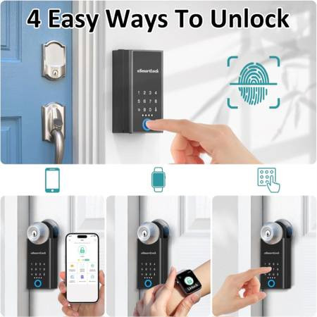 جعبه قفل هوشمندبرندeSmartLock، جعبه قفل کلیدی قابلیت باز کردن با برنامه کد، اثر انگشت ، بلوتوث