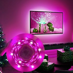 نوار LED دور تلویزیون مدل کانتوتو SSG-104: نورپردازی هوشمند RGB با همگامسازی موسیقی و کنترل برنامه