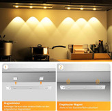 چراغ زیر کابینتی با ظرفیت باتری قوی 1200 میلیآمپر 30 سانتیمتر ۳ وات Ylatoial مدل ZQ-HW30D