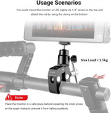 پایه نگهدارنده کلیپسی Small Rig مدل ۱۱۲۴ با پیچ ¼ اینچی
