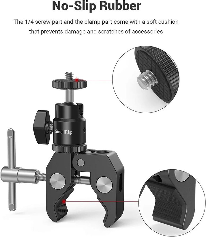 پایه نگهدارنده کلیپسی Small Rig مدل ۱۱۲۴ با پیچ ¼ اینچی