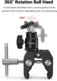 پایه نگهدارنده کلیپسی Small Rig مدل ۱۱۲۴ با پیچ ¼ اینچی