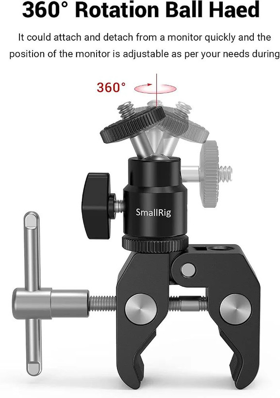 پایه نگهدارنده کلیپسی Small Rig مدل ۱۱۲۴ با پیچ ¼ اینچی