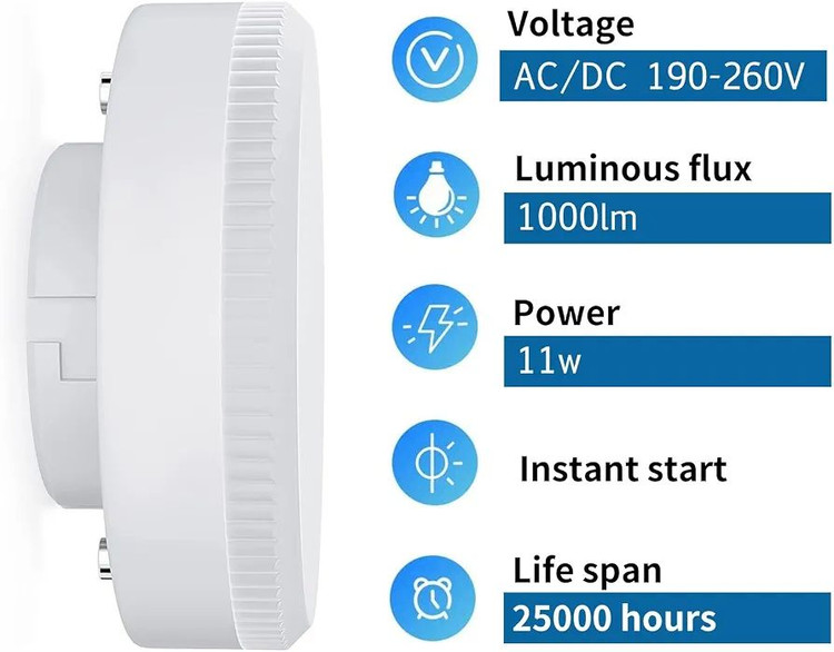 لامپ LED برند ledscom مدل GX53 ؛ ۱۱وات و ۱۰۳۸ لومن