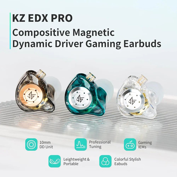 هندزفری KZ EDX Pro – درایور 10mm، صدای HiFi و بیس عمیق