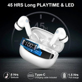 ایرپاد بلوتوثی Nerunsa مدل D60 pro رنگ سفید( بسیار باکیفیت)
