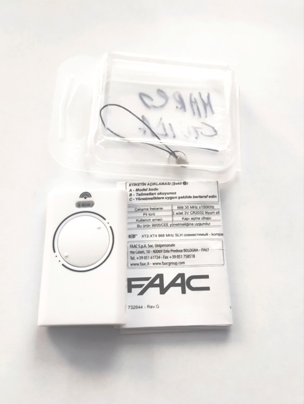 ریموت کنترل FAAC فک فرکانس 868