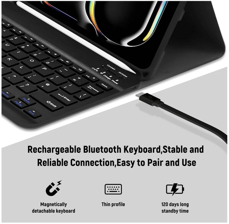 پک کاور و کیبورد برای Ipad pro 11 (2024) مدل Smart Keyboard CASE