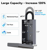 جعبه قفل Anweller B5BFبرای کلید با کد، مخفی کننده کلید بلوتوث هوشمند RFID اثر انگشتی